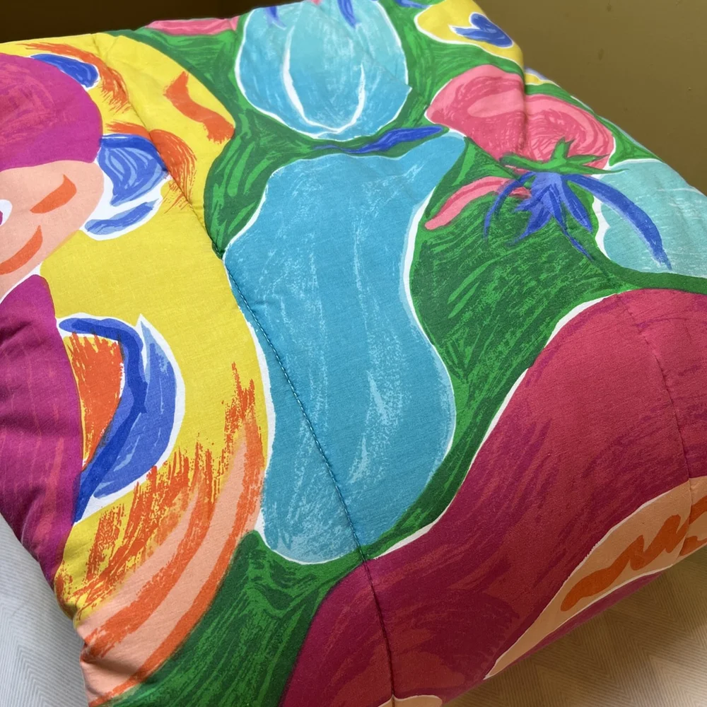 Ralph Lauren Twin Comforter Costa Paradiso 80's Colorful Vibrant Retro Vintage
